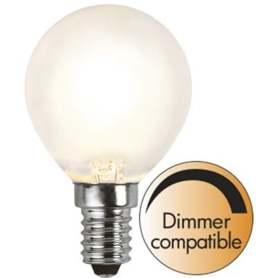 LED-lampa E14 P45 Frosted - 4.0w - 2700K - Dimbar