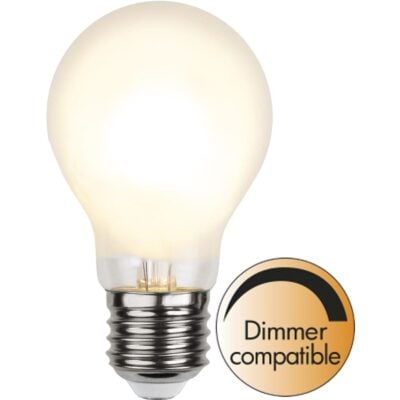 LED-lampa E27 A60 Frosted - 4.7w - 2700K - Dimbar