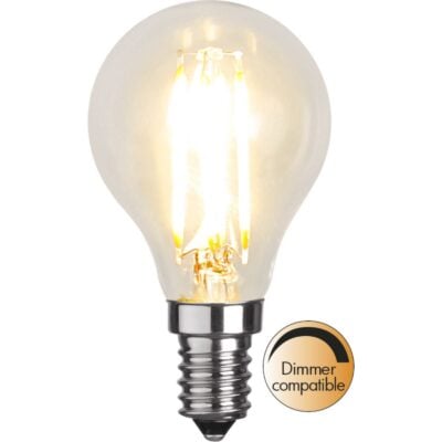LED-lampa E14 P45 Clear - 4.2w - 2700K - Dimbar