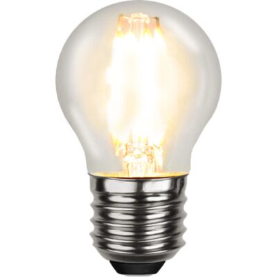 LED-lampa E27 G45 Clear - 4.0w - 2700K