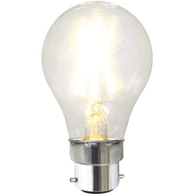 LED-lampa B22 A60 Clear - 2.0w - 2700K