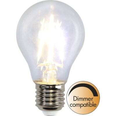 LED-lampa E27 A60 Clear - 4.0w - 2700K - Dimbar