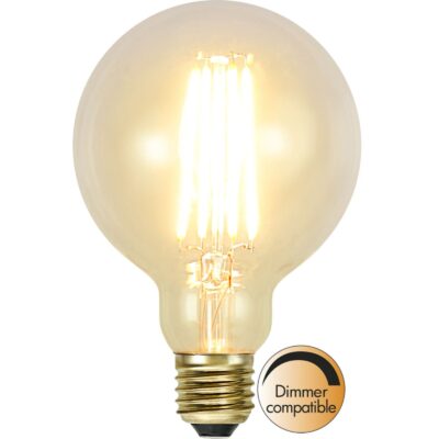 LED-lampa E27 G95 Soft Glow - 3.6w - 2100K - Dimbar