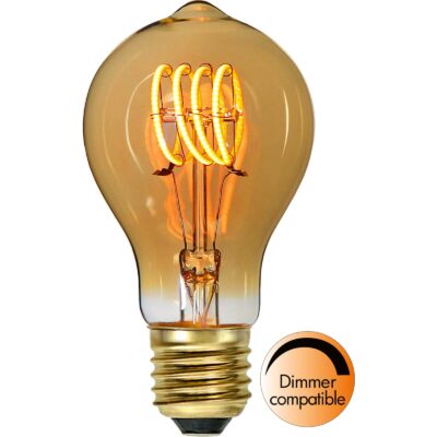 LED-lampa E27 TA60 Decoled Spiral Amber - 2.5w - 2000K - Dimbar