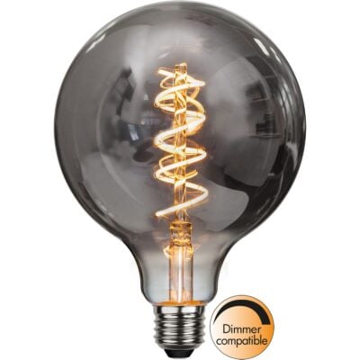 LED-lampa E27 G125 Decoled Spiral Smoke - 2.0w - 2100K - Dimbar