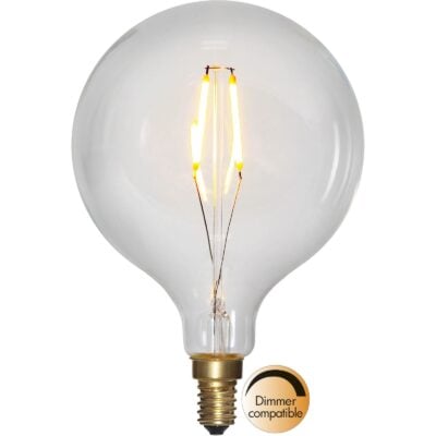 LED-lampa E14 G95 Soft Glow - 1.5w - 2100K - Dimbar