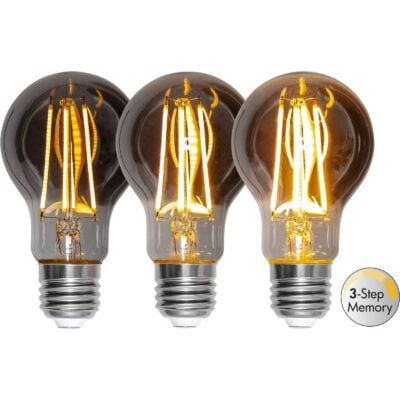 LED-lampa E27 A60 Soft Glow Smoke 3-step memory - 3.9w - 2200K - 3-Step-Dim (Mem