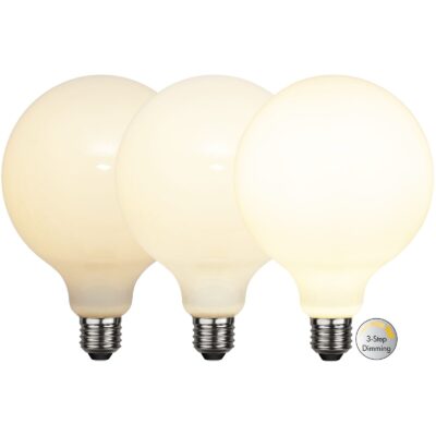 LED-lampa E27 G125 Opaque Filament RA90 3-step - 7.5w - 2700K - 3-Step-Dim