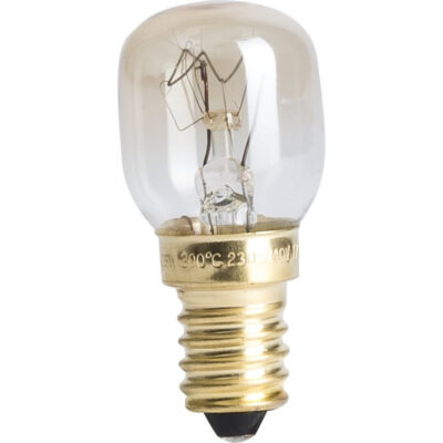 NARVA PÄRONFORM KLAR UGNSLAMPA 25W E14 300°C