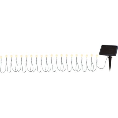Solcellsbelysning - Solcellsslinga Globini - Vit - 2cm