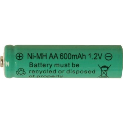 Star Trading - Solcellsbelysning - Laddbart batteri AA 1,2V 600mAh Ni-MH - Grön