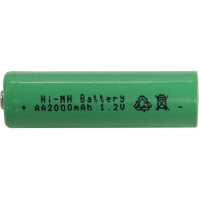 Star Trading - Solcellsbelysning - Laddbart batteri AA 1,2V 2000mAh Ni-MH - Grön