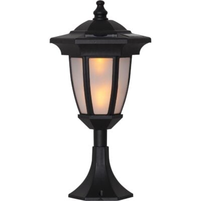 Star Trading - Solcellsbelysning - Solcellsfackla Flame - Svart - 63cm