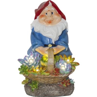 Star Trading - Solcellsbelysning - Solcellsdekoration Gnomy - Multi - 22cm