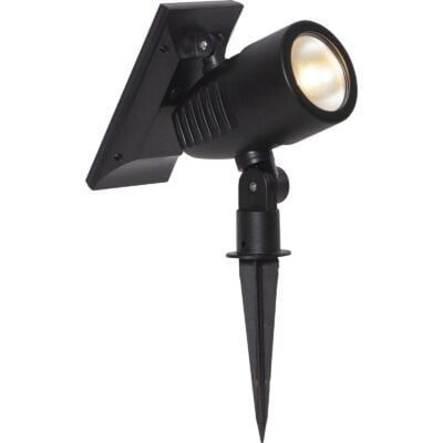 Star Trading - Solcellsbelysning - Solcellsspotlight Powerspot - Svart - 21cm