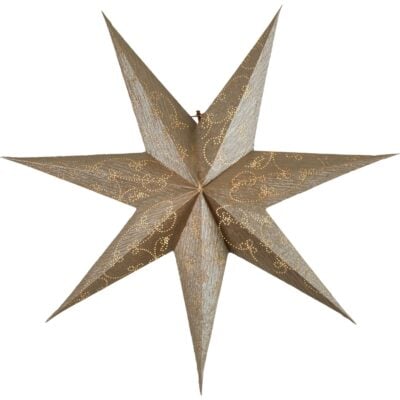 Pappersstjärna Decorus Guld 63cm