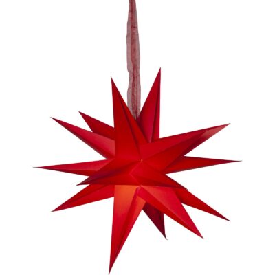 Pappersstjärna December Röd 45cm