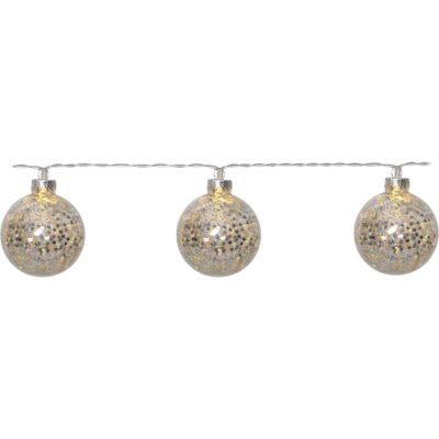 Glitterende LED-lichtslinger - 10 lampjes - 130 cm