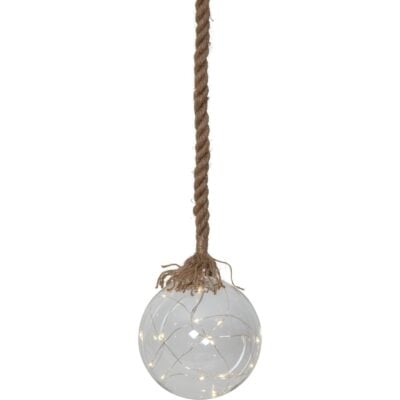 Glazen decoratie Jutta - LED - 1 lichtbron - 15 cm