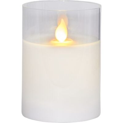 Star Trading – LED Blockljus M-Twinkle – 10cm – Vit