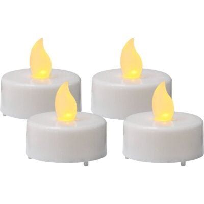 Star Trading – LED Värmeljus 4-pack Paulo – 4cm – Vit