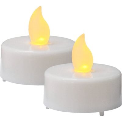 Star Trading – LED Värmeljus 2-pack Paulo – 4cm – Vit