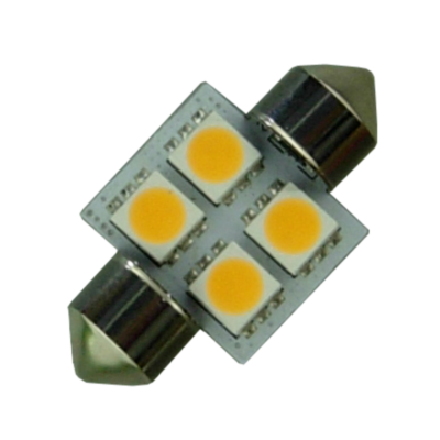 Spollampa 12V/24V 0.7W 31mm LED