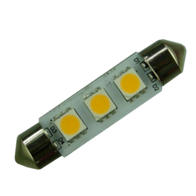 Spollampa 12V/24V 0.5W 42mm LED