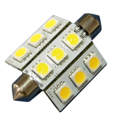 Spollampa 12V/24V 1.8W 42mm LED
