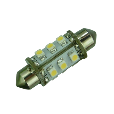Spollampa 12V/24V 1W 42mm LED