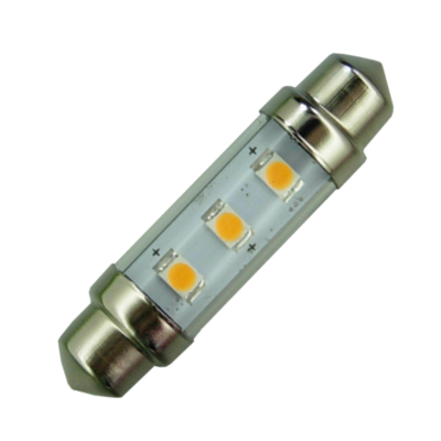 Spollampa 12V/24V 0.6W 42mm LED