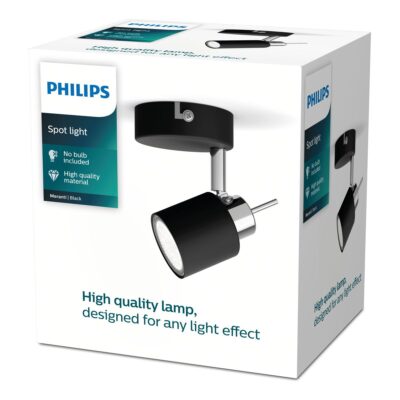 Philips – Meranti single spot black 1x35W 230V